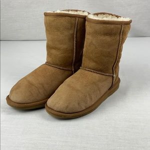 Brown Leather Uggs size W6